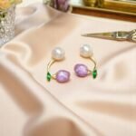 Sweet Tulip Flower Studs Pair