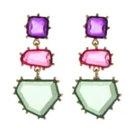 Multicolor Stone Earrings - Image 3