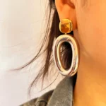Aysha Long Statement Earrings - Image 4