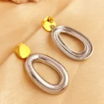 Aysha Long Statement Earrings - Image 2