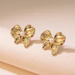 Bow oversized Statement Studs