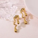 IG Style Irregular Heart Studs - Image 2