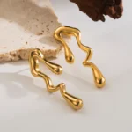 IG Style Irregular Heart Studs