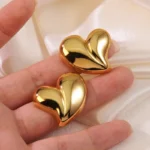 Heart Oversized Studs Ideal For Girl/Women - Image 3