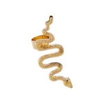 Golden Snake Statement Earcuff