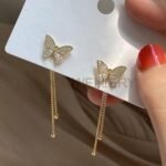 Pretty Butterfly chain Long Earrings🦋 - Image 3