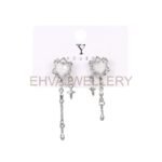 Daisy Heart Long Earrings - Image 3