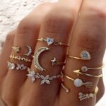 Star Moon Pretty 9 rings 🌙