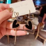 Heart Felt Drop Earrings - Image 3