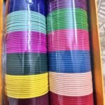 Plain Metal Trending bangles In 12 Colors set