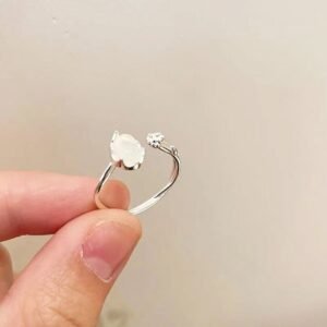Moonstone Open Rings