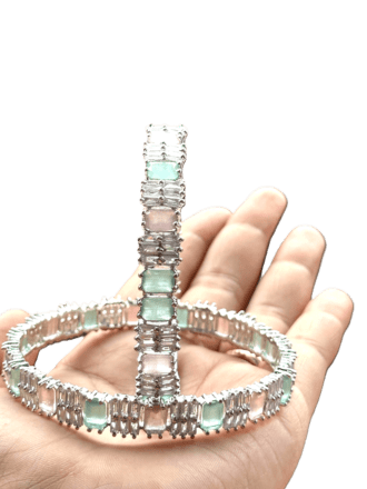 Cocktail Party wear AD Premium  Kada ( Set of 2) - Image 2