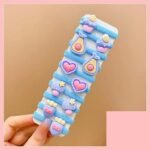 girl's fruit soft glue flowers hair tie