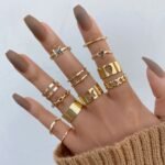 FASHION ADJUSTABLE RINGS SET FOR FULL FINGERS (FREE SIZE)