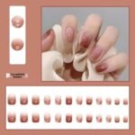 Nail art jelly gel nail removable finished(Pack of 40)