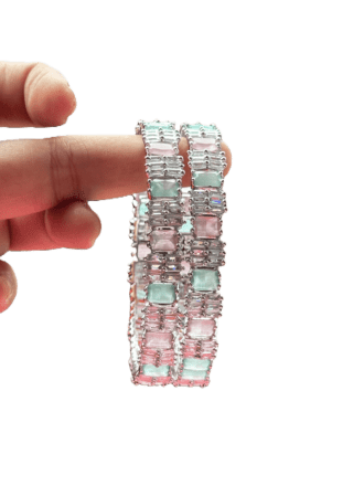 Cocktail Party wear AD Premium  Kada ( Set of 2)