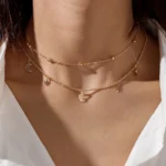Double Layer Star Moon Necklace