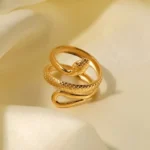 Snake Style Adjustable Ring
