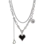 Twin Mosaic Love Necklace - Image 3