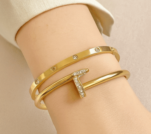 Cartier Couple Bracelet Stack - Image 4