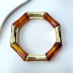 Tropic Resin Adjustable Bracelet (Brown) - Image 2