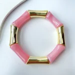 Tropic Resin Adjustable Bracelet (pink) - Image 3