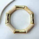 Tropic Resin Adjustable Bracelet (Beige) - Image 2