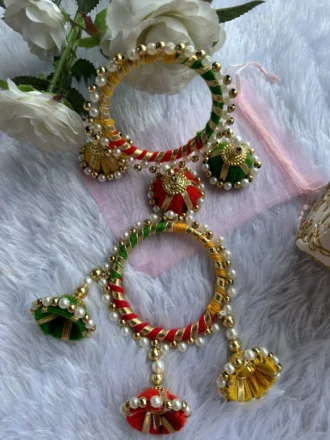 Jaipuriya Jhumka Bangles Pair For Women And Girls - Image 2