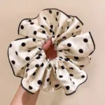 Luxury Pure Silk Hair Scrunchie – Anti-Frizz & Gentle on Hair(White)