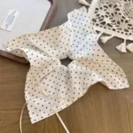 Oversized Polka Dot Scrunchie
