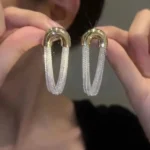 Celestial Gold U Shaped Earrings