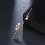 Dainty Pearl Drop Single Ear Cuff