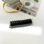 Stylish Plastic Resin Hair Tie (black)