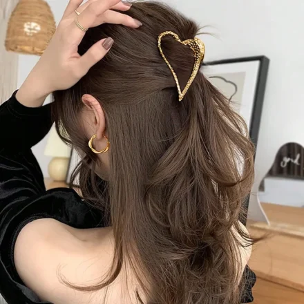 Heart Shape Hair Claws For girl