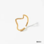 Dating Waves Adjustable Ring