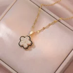 Women's Dancing Flower Pendant Necklace