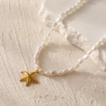 Starfish Irregular pearl necklace