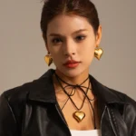 18K Gold Plated Heart Pendent necklace - Image 2