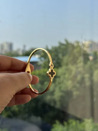 Stainless Steel Openable Crystal Bracelet | Latest Stylish Cuff Bangle - Image 3