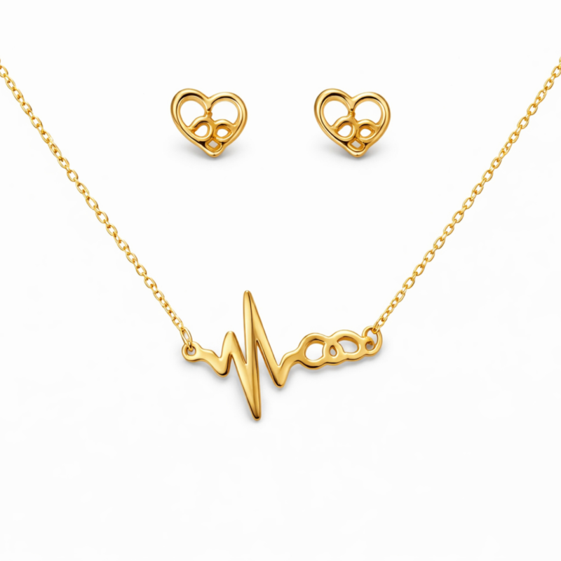 Heartbeat Infinity Necklace-
