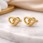 Heartbeat Infinity Necklace with Gold Finish Set - Image 3